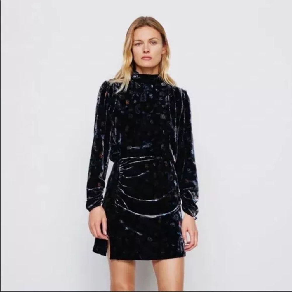 4 FOR $100  -  Elegant Black Velvet Dress